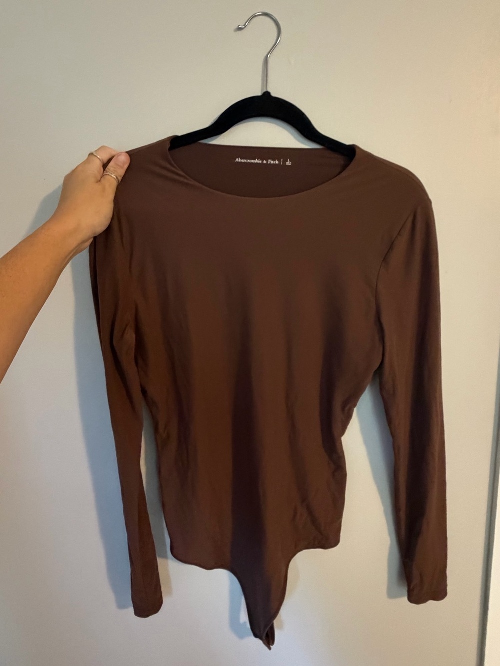 Abercrombie Seamless Fabric Brown Long sleeve